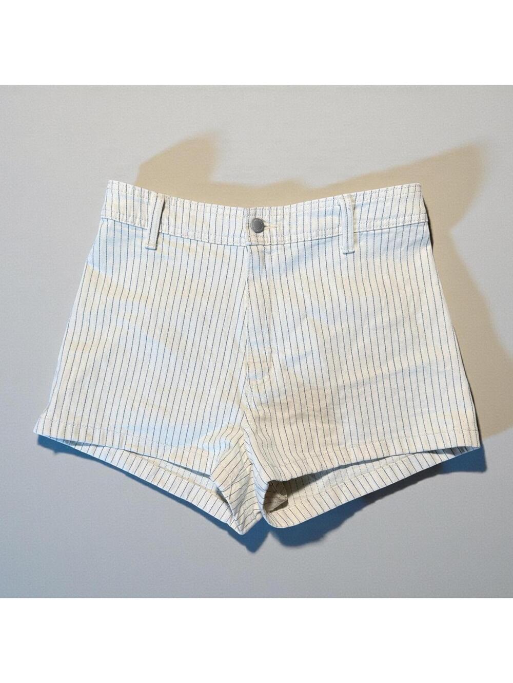 Universal Thread White Pinstripe Sailor Shorts Size 8